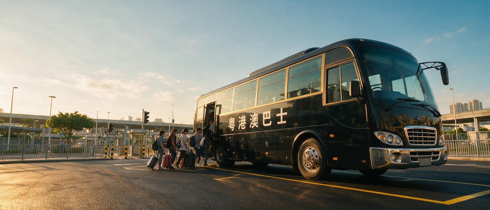 文章开篇场景：澳门跨境巴士是珠三角居民周末往返香港最省心的选择之一，而关闸上车点