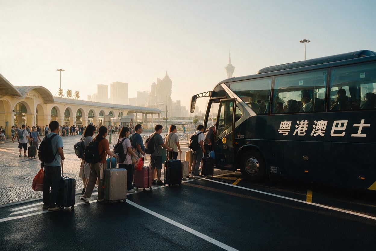 文章开篇场景：澳门跨境巴士：关闸出发90分钟直达香港很多人第一次从澳门去香港，第一反应是坐船。但如果你住在关闸附近，或者带着行李和大件