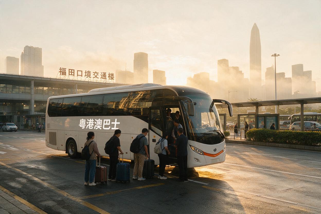 文章开篇场景:每次从福田口岸去香港,是不是都得先纠结半天——到底坐地铁还是坐巴士