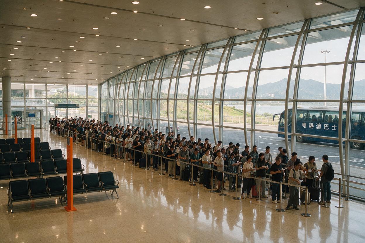 文章中段场景：\n\n🗺️ 澳门关闸到香港一日游路线推荐\n从关闸出发去香港，一