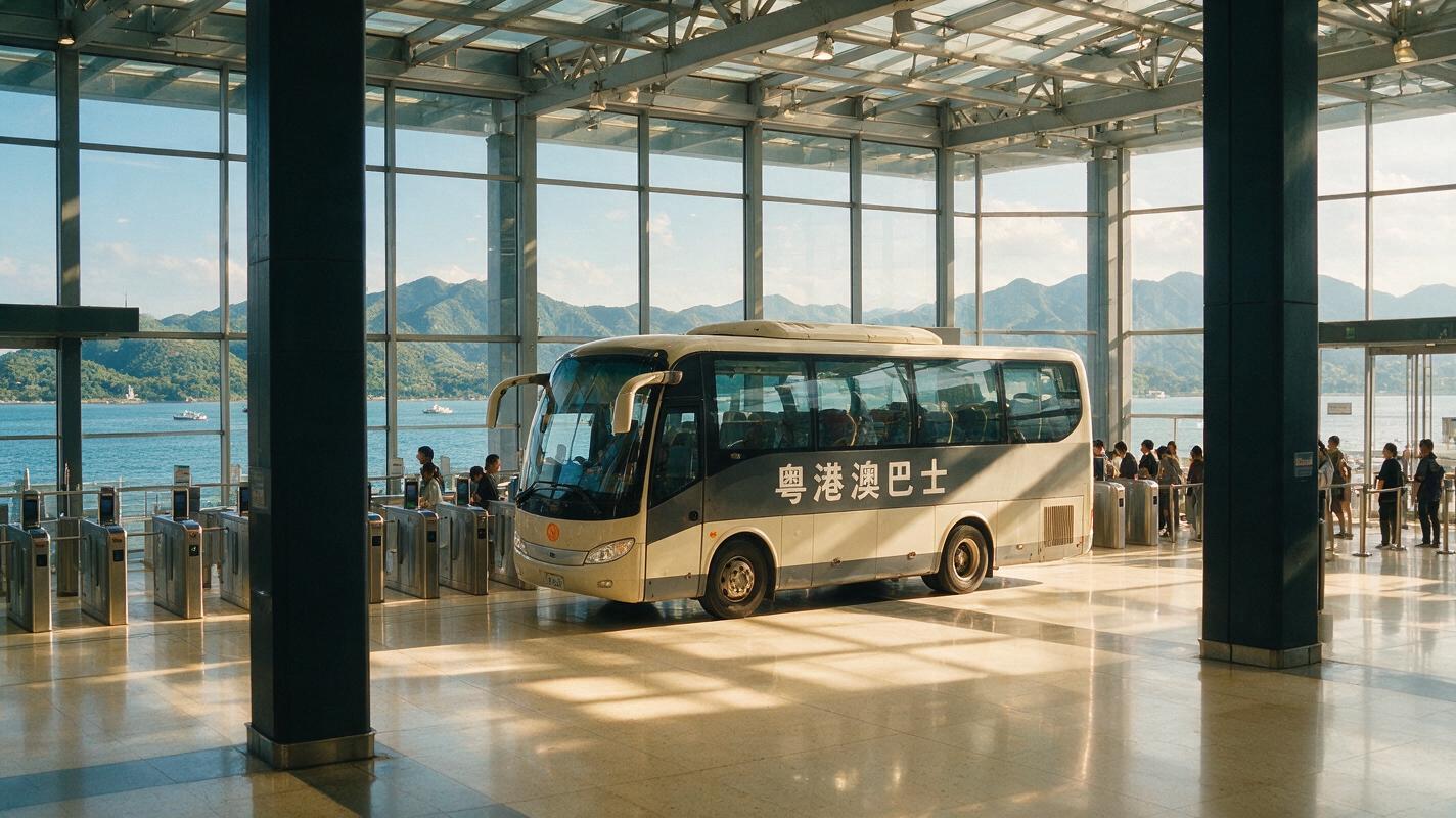 文章中段场景：带娃的家长注意了：深圳湾口岸对推婴儿车的家庭比较友好，有专门的无障碍通道。但建议避开12点到14点的高峰，那时候旅行团扎