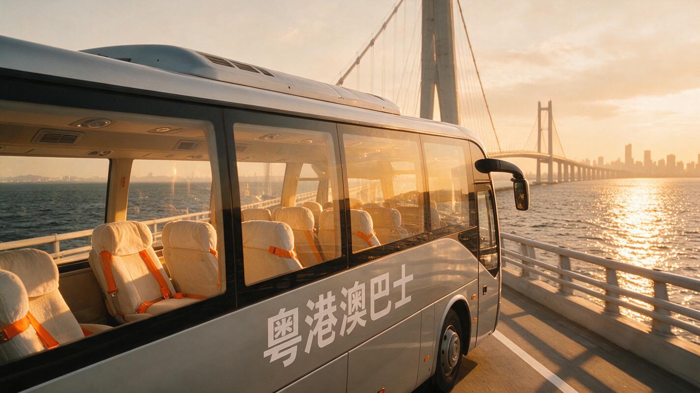 文章中段场景:過關步骤上車:在福田口岸交通楼乘车,出示车票或电子凭证。到达深圳灣