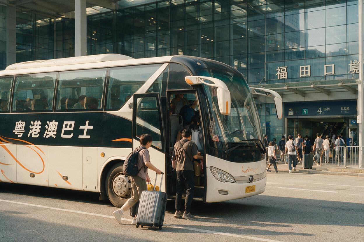 文章开篇场景：🚌 深圳跨境巴士：福田口岸出发，80元直达香港旺角尖沙咀从深圳去香