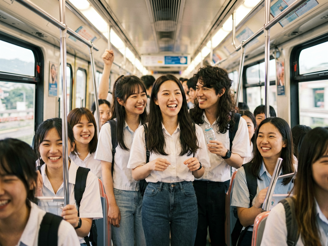 文章中段场景：年轻朋友看过来：性价比+闺蜜游种草如果你是学生党或者和闺蜜来香港一日游，这条跨境巴士线也是性价比之选。比起港铁转来转去，