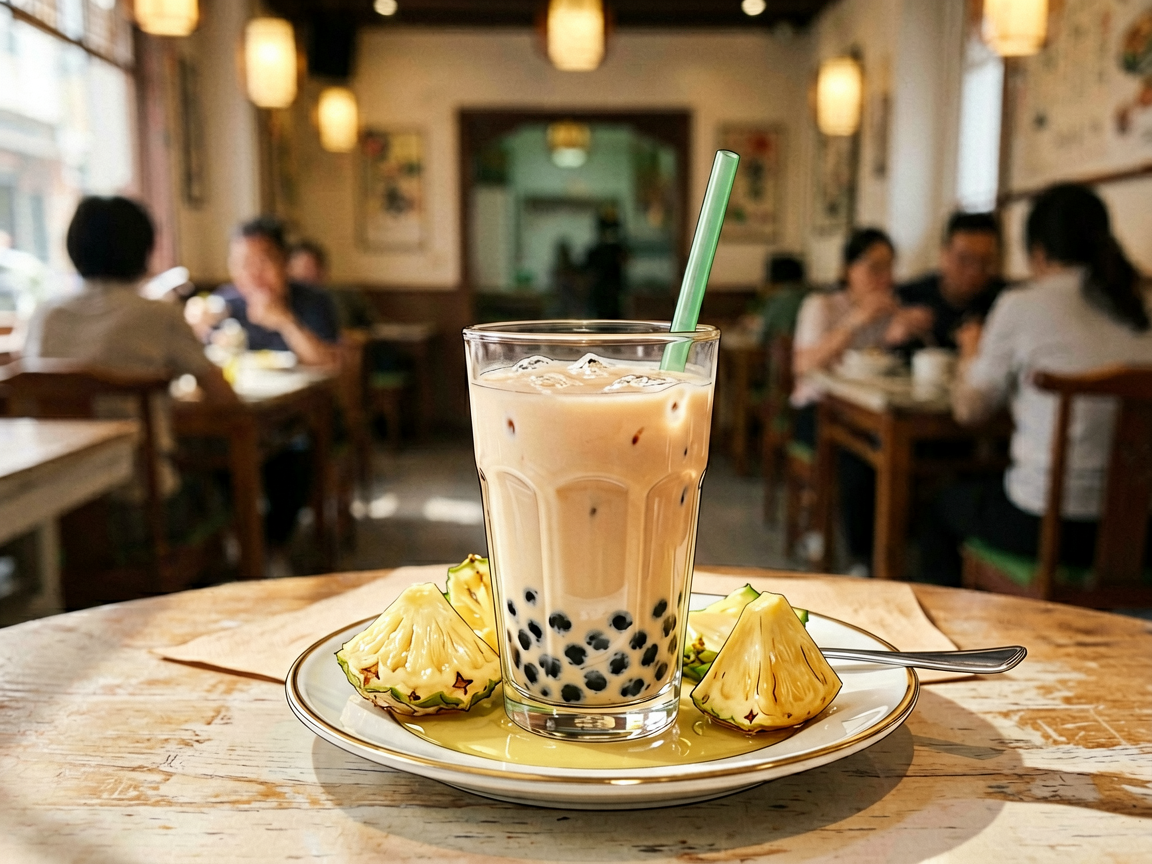 文章中段场景：翠华餐厅（人均50-100元）：港式茶餐厅标配，奶茶配菠萝油，上车前垫个肚子刚刚好。