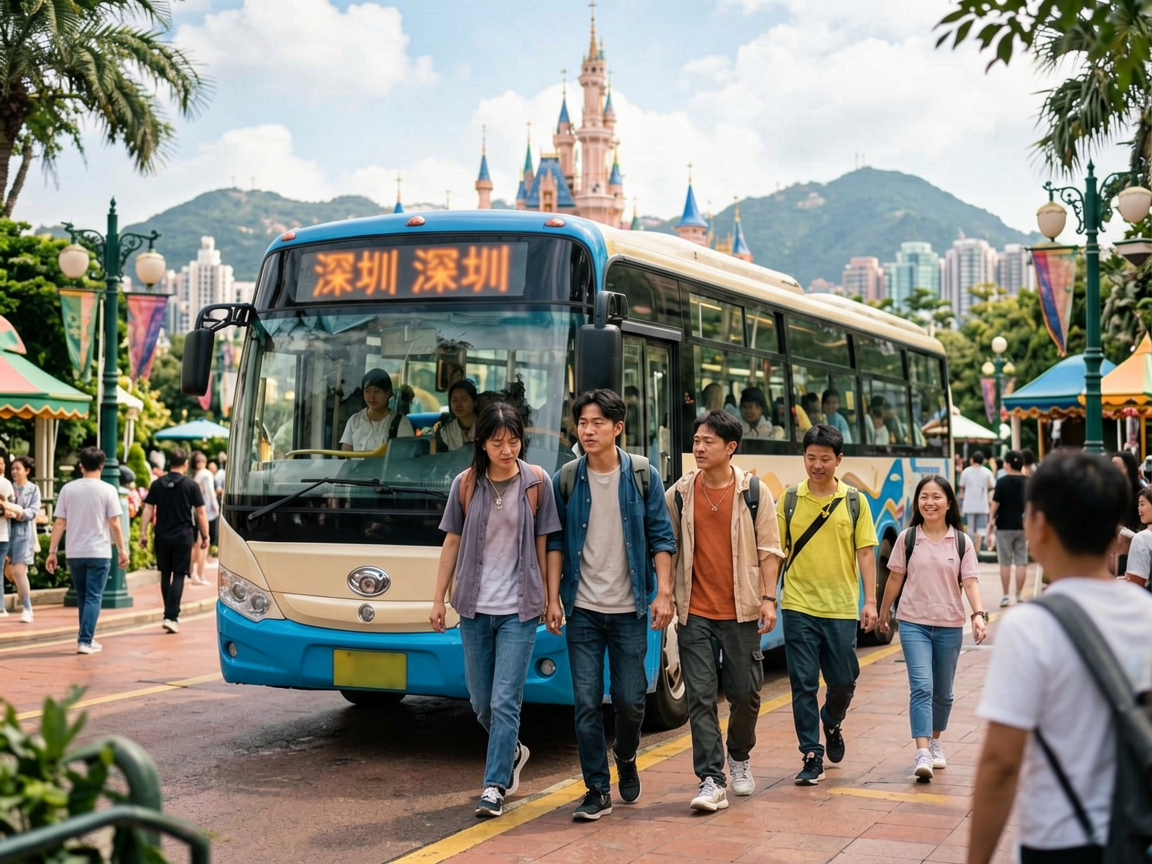 文章开篇场景:香港迪士尼乐园玩完怎么回深圳?跨境巴士是最省心的答案很多带娃家庭在香港迪士尼玩到闭园,最头疼的就是怎么回深圳。拖着疲惫的