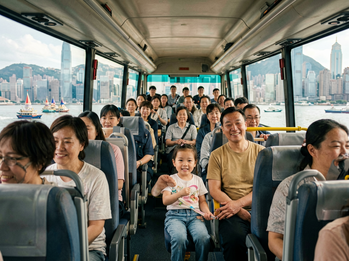 文章开篇场景：深圳跨境巴士：宝安欢乐港湾上车，50分钟直达香港尖沙咀带娃去香港迪士尼，还是周末想去尖沙咀逛海港城？很多深圳家庭第一次坐