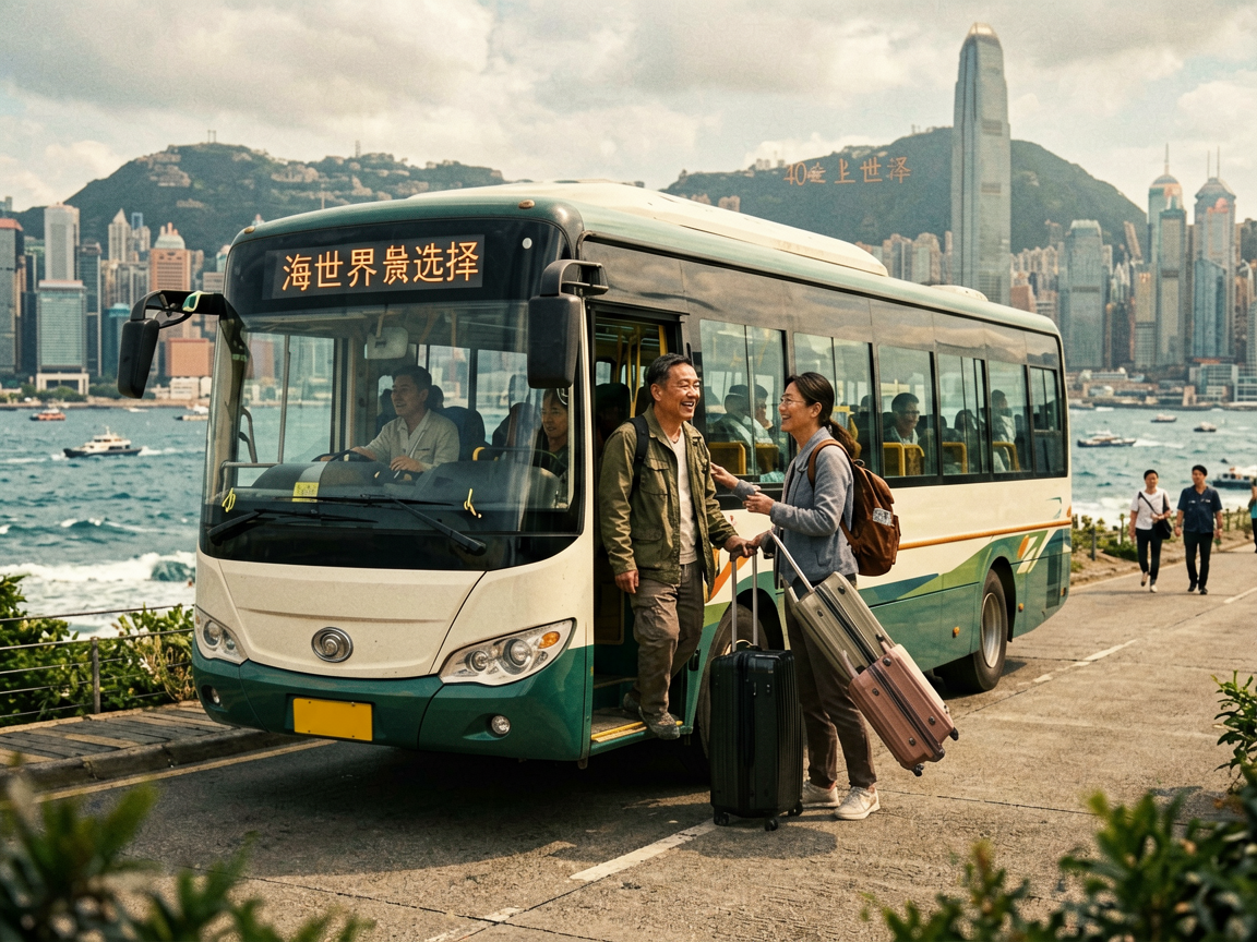 文章开篇场景：深圳跨境巴士新选择：海上世界上车，40分钟到尖沙咀住在南山蛇口的朋友去香港，最头疼的就是拖着行李换乘地铁再过关。现在从海