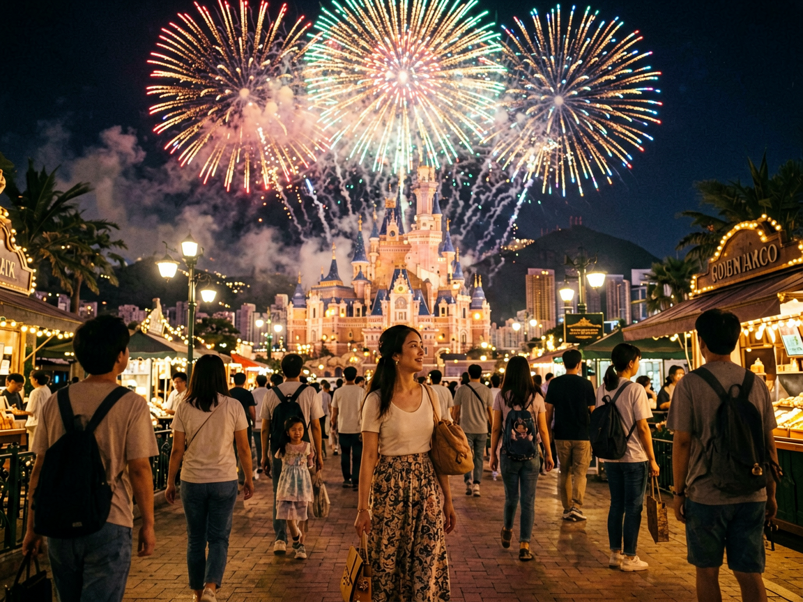 文章开篇场景：玩到烟花散场，回深圳居然只要90分钟？说真的，每次带娃去香港迪士尼，最头疼的不是排队，而是玩到晚上怎么回深圳。以前要么赶