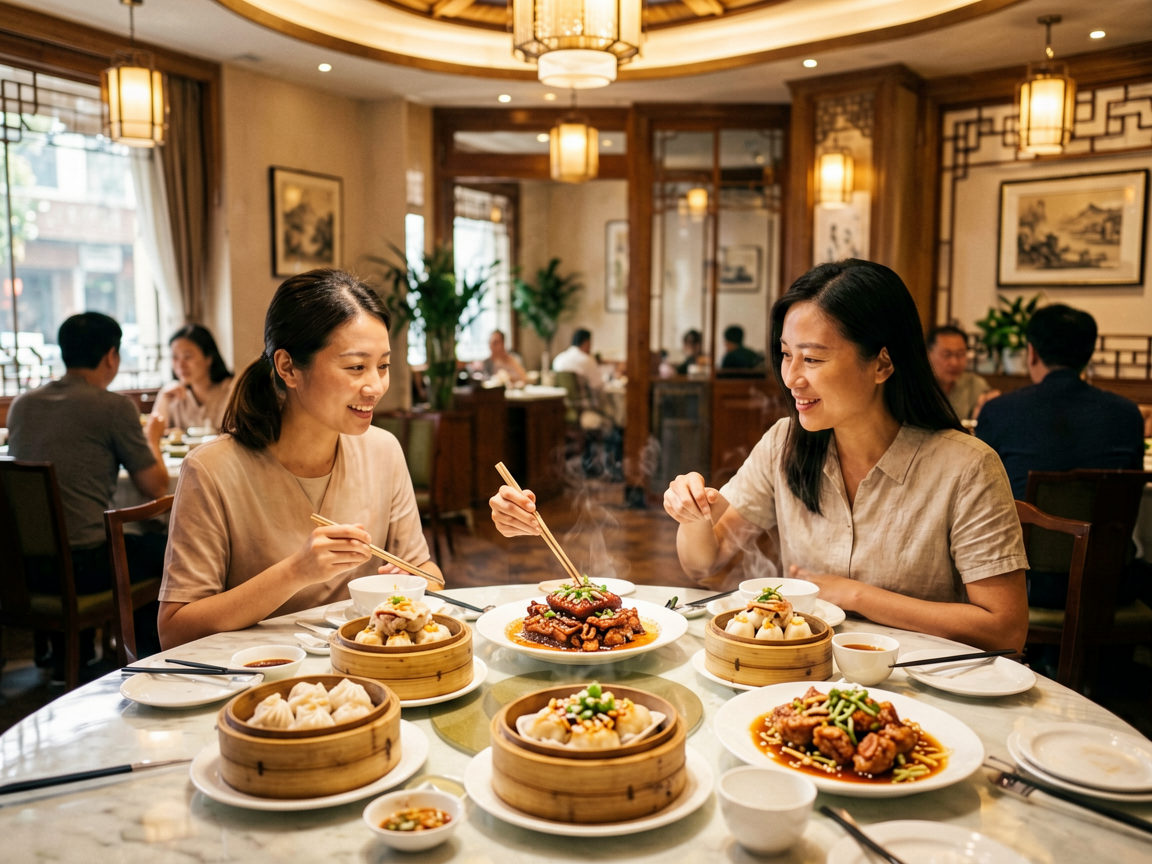 文章中段场景:百利达酒店中餐厅:主打粤式点心,人均约80元,适合带娃家庭。狮皇花园酒店中餐厅:环境安静,烧味做得地道,人均约100元。